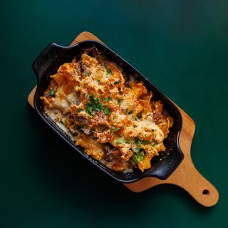 Campanelle con Pollo e Funghi