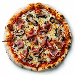 Porcini e porchetta rotonda