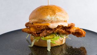 Double Fried Kuku Riku Burger