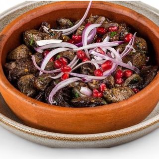 ხბოს გულღვიძლი კეცზე