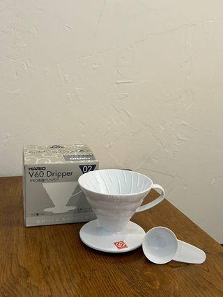 Пуровер v60 02 кераміка, білий