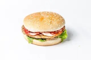 Чизбургер с двойной куриной котлетой (460 гр)