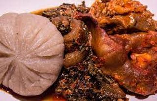 Amala with Chicken