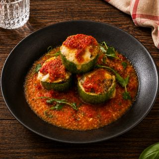 Dovlecei Umpluți cu Carne și Cașcaval
