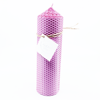 Lumanare ceara naturala H21xD7 cm  Lavander