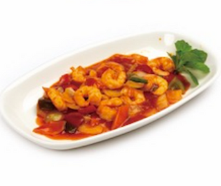 Langostino al estilo coreano