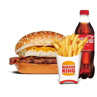 Egg and Beef Burger Medium-Meal