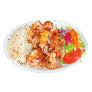 Plato Doner Kebab con Arroz