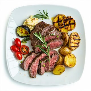 Plato Combinado De Carne De Cabra