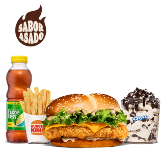 Menú Completo Krispper White Bbq Bacon Grande