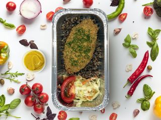 Котлета "Пожарская" с гарниром