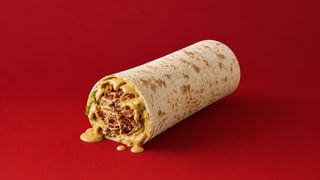 სტანდარტული შაურმა ყველის სოუსით/Standard shawarma  with cheese sauce