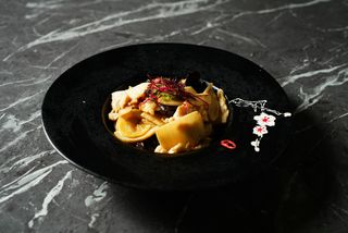 Pollo funghi e bambù