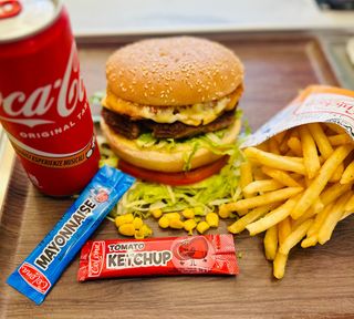 Chicken e beef burger menù