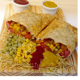 Pastel X Tudo super grande 20 X 13cm (Escolha até 5 ingredientes) 