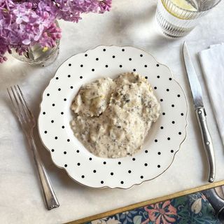 Raviolis de Boletus con Salsa de Champiñones 