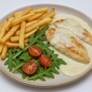 Piletina u sosu od 4 vrste sira 300g