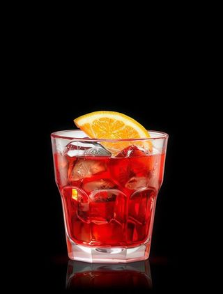 Bitter campari e gin intero