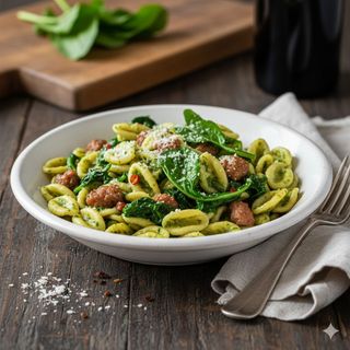 Orecchiette cime di rapa e salsiccia