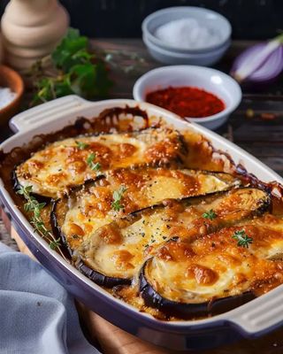 Feuilleté D'aubergine Gratiné