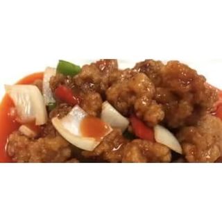 Cerdo Empanado Con Salsa Agridulce