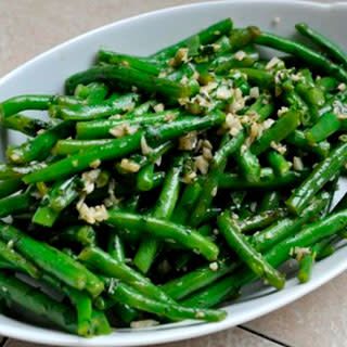Judías Verdes Salteadas Con Ajo Y Mantequilla
