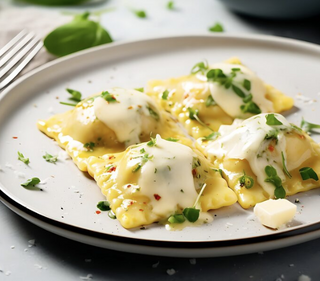 Margarite Tartufo Con Salsa Trufada Y Funghi Porcini