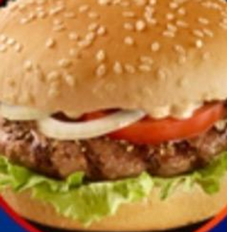 Hamburger, patatine più bibita