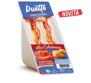 Tramezzino duetto calabrese salame piccante e provola affumicata 