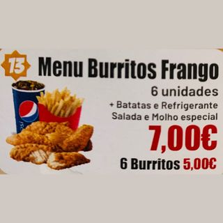 Menu Burritos Frango