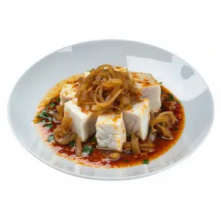 1/2 Bacalao encebollado