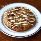 Tortilla de Berenjena y Cebolla Morada Confitada