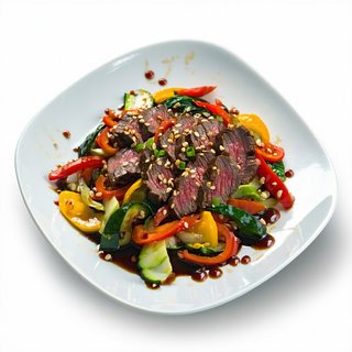 105. Ternera Salteada Con Verduras Y Salsa Japonesa
