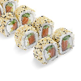 Шалена Філадельфія в кунжуті з лососем