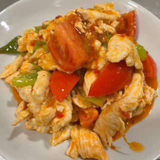 Pollo Con Salsa Chilidulce