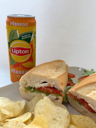 Baguete e Bebida