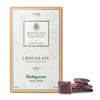 Chocolate Negro con 66% de Cacao Orígenes Madagascar Jolonch 100 Gr.