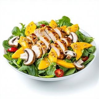 Ensalada De Pollo Con Mango