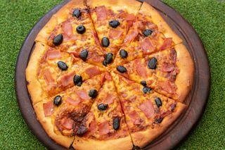 Ham And Mushroom Pizza