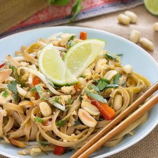 Pad Thai De Verduritas Con Soja
