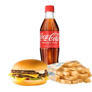 Двоен Чийзбургер голямо меню