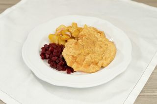 Meniu snitel din piept de pui