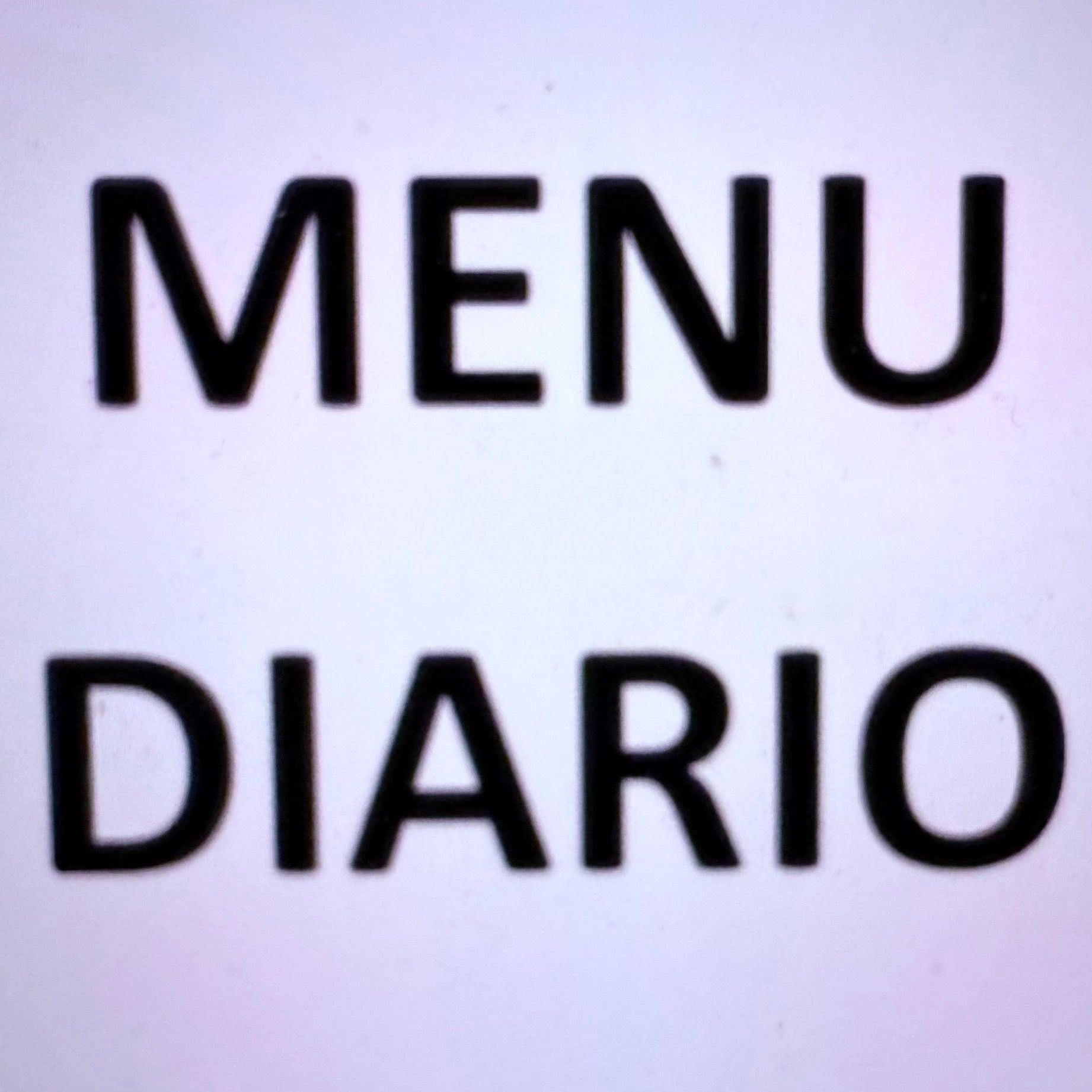 Menu domingo