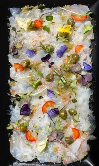 Carpaccio de gambas