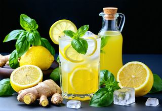 Ginger Basil Lemonade