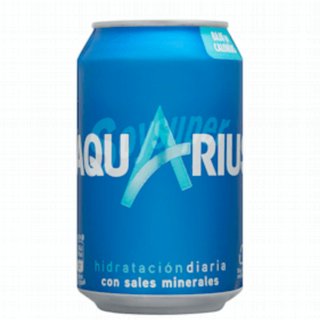 Aquarius Limón zero lata 330ml.