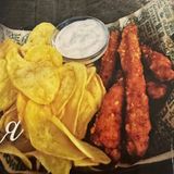 Панирано бон филе с картофен чипс (250г)