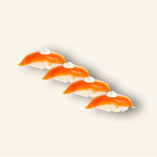 4 Nigiris de Salmon y Queso.