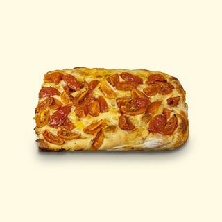 Focaccia pomodorini e origano (tipo barese)