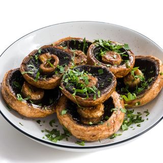 Шампиньоны на мангале